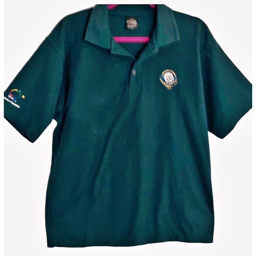 2001 Air Race London Polo Shirt Sz‎ L Sydney Australia Embroidered Mens Ausport